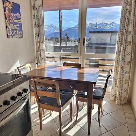 Centre Crans-montana, Balcon Plein Sud, Vue Alpes, Parking Privé *