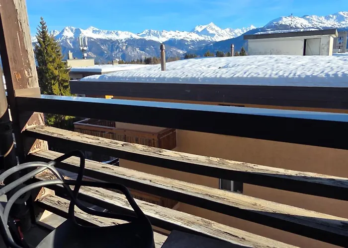 Apartamento Centre Crans-montana, Balcon Plein Sud, Vue Alpes, Parking Privé Crans-Montana