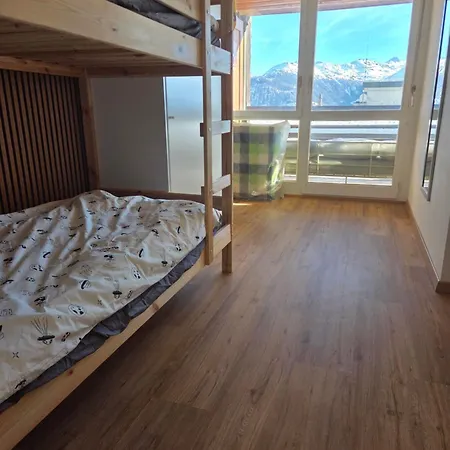 Centre Crans-montana, Balcon Plein Sud, Vue Alpes, Parking Prive 아파트 *